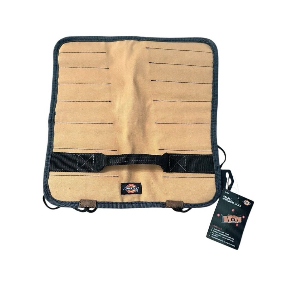 Wrench Roll Sleeve Hand Tool Bag Holder Small Gray Tan Dickies 57007